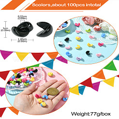 8 цвет акриловой бусины&nbsp;OACR-CJ0001-81