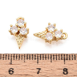 Подвески из латуни с прозрачным фианитом&nbsp;KK-T077-56G