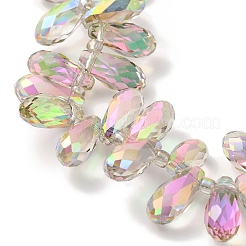 Стеклянные бусины с гальваническим покрытием &nbsp;EGLA-B006-01A-FR04