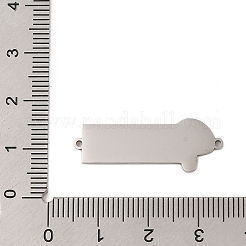 Подвески-коннекторы из нержавеющей стали 304 с голубой эмалью&nbsp;STAS-P377-14P-A