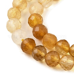 Природный желтый кварц нитей бисера&nbsp;G-G259-D03-4mm