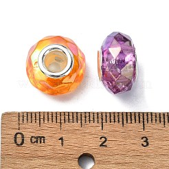 Прозрачного акрилового Европейский бисером&nbsp;OACR-E033-21P