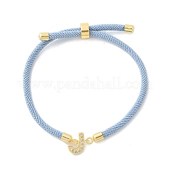 Регулируемые браслеты из нейлона&nbsp;BJEW-C096-01G-10