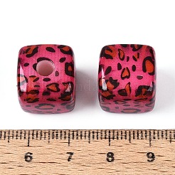 Непрозрачные акриловые бусины с лазерной печатью&nbsp;OACR-N155-07E