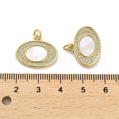 Латунные микропаве прозрачные подвески с фианитом&nbsp;KK-K365-02H-G