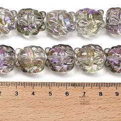 Гальванические стеклянные бусины&nbsp;EGLA-H110-01HR-04