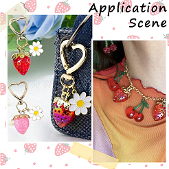 24шт 2 цвета прозрачные акриловые подвески&nbsp;MACR-SC0002-36