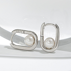 Модные серьги-кольца из стерлингового серебра s925 прямоугольной формы YL1493-2