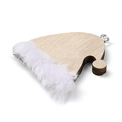 Рождественские незавершенные деревянные подвесные украшения&nbsp;WOOD-D026-01D