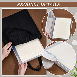 Прямоугольные пластиковые ящики для хранения файлов a4&nbsp;CON-WH0110-73