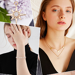 Латунь подвески циркония кубической&nbsp;KK-BBC0005-22