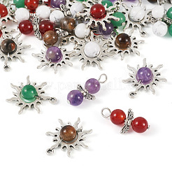 40шт 10 стиля подвески из натуральных драгоценных камней&nbsp;G-TA0001-88