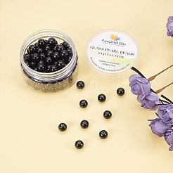 Перламутровый Стекло жемчужные бусины круглые HY-PH0001-10mm-080