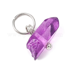 Подвески из окрашенного натурального кварцевого кристалла&nbsp;PALLOY-JF04581-01