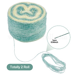 Сегментированная окрашенная пряжа для вязания&nbsp;DIY-TAC0033-03D