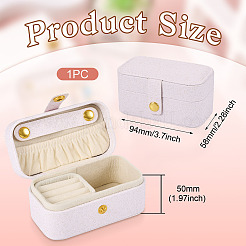 1 шт. шкатулка для украшений из искусственной кожи&nbsp;LBOX-TA0001-01A