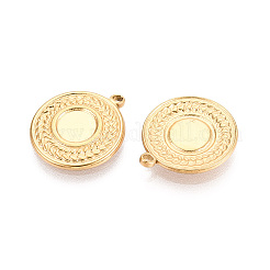 Оправы для подвесок из нержавеющей стали 304 в виде кабошонов&nbsp;STAS-T067-10G