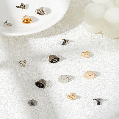 8 комплект заклепок из цинкового сплава 4 цветов&nbsp;PURS-LP0001-12-1