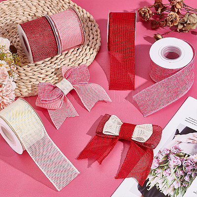 5 рулон 5-х цветных рулонов кружева из мешковины&nbsp;OCOR-MA0001-32-1