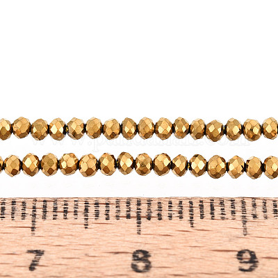 Стеклянные бусины с гальваническим покрытием &nbsp;EGLA-F149-FP-01-1