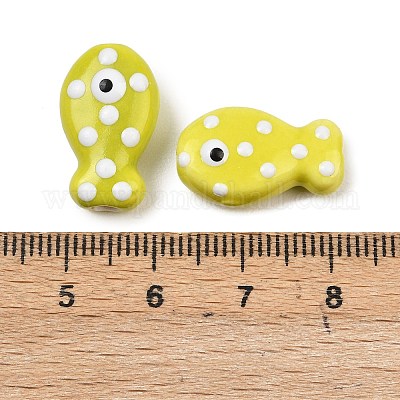 Фарфоровые бусины ручной работы&nbsp;PORC-B009-03E-1