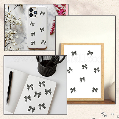 Наклейки с бантом pp&nbsp;DIY-WH20007-281B-1