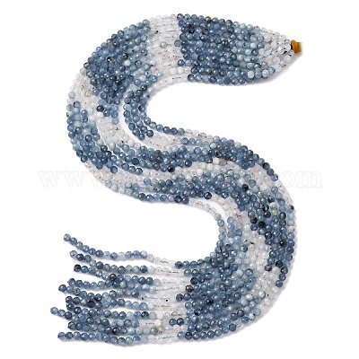 Природные Аквамарин бисер нитей&nbsp;G-C226-B03-4mm-1