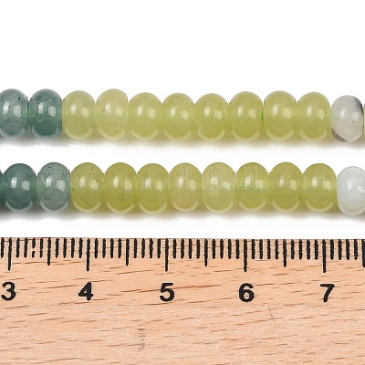 Нити из бусин из натурального цветочного амазонита&nbsp;G-Z135-C05-1