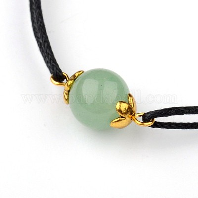 Драгоценный камень регулируемая ссылка браслеты X-BJEW-JB01554-02-1