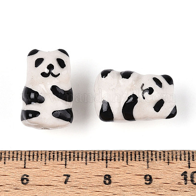 Фарфора ручной печатный бисера&nbsp;PORC-T133-19-1