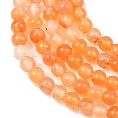 Природного сердолика нитей бисера&nbsp;G-N0006-4mm-17-1