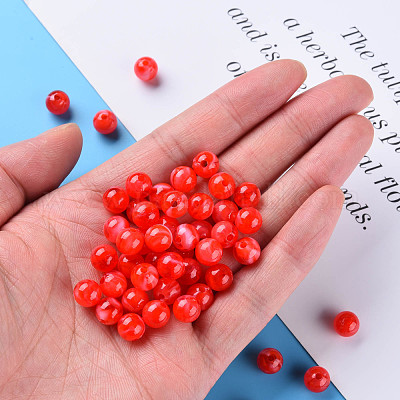 Акриловые бусины MACR-S375-001B-05-1