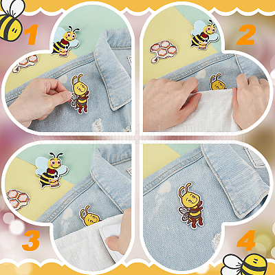 43 шт. Компьютеризированная вышивка ткань утюгом / пришить патчи DIY-GA0008-36-1