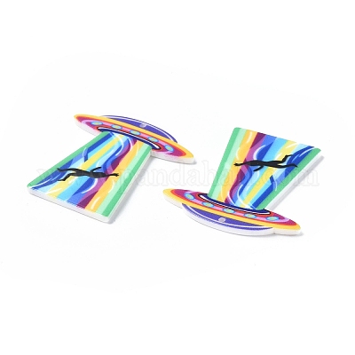 Акриловые подвески на тему инопланетян&nbsp;MACR-E013-03C-1