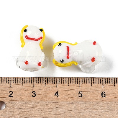 Бусины лэмпворк ручной работы&nbsp;GLAA-B021-01-1