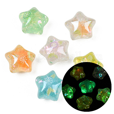 Светящиеся прозрачные шарики из смолы&nbsp;RESI-C070-08-1