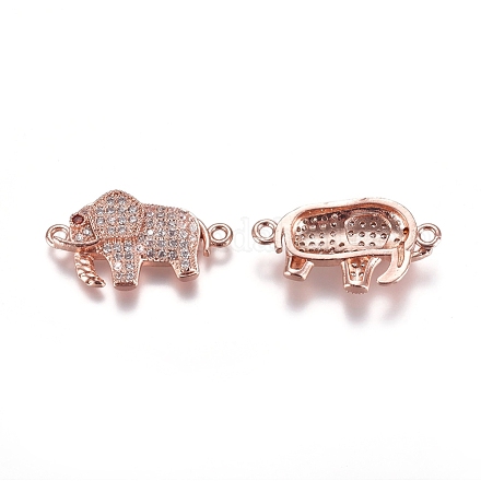 Соединители из латуни с микрочастицами и кубическим цирконием ZIRC-K081-54RG-1