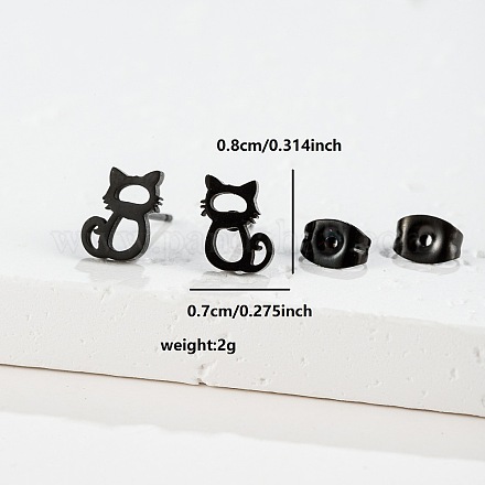 201 серьги-гвоздики из нержавеющей стали&nbsp;FS-WGB18B1-04-1