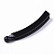 ABS Plastic Banana Hair Clips, Black, Black, 98x12mm