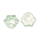 Transparent Resin Cabochons, with Glitter Powder, Cat Claw, Pale Green, 16.5x16.5x8mm