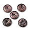 Natural Rhodonite Pendants, Donut/Pi Disc Charms, 29.5~30.5x7.5~8mm, Hole: 6.3~6.5mm