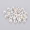 Iron Crimp Beads Covers, Nickel Free, Silver Color Plated, 5mm In Diameter, Hole: 1.5~1.8mm