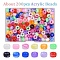 200Pcs Acrylic Beads, Two Tone, Barrel, Mixed Color, 9x6mm, Hole: 3.7mm
