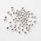 Iron Spacer Beads, Nickel Free, Round, Silver, 6mm, Hole: 2~2.5mm