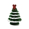 Christmas Resin Figurine Statues, for Home Office Desktop Decoration, Christmas Tree, 19x19.5x27mm