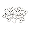 Brass Spacer Beads, Disc, Platinum, 8x1.5mm, Hole: 2mm, 30pcs/set