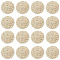 40Pcs Natural Loofah Sponge Exfoliating Face Pads, Reusable Facial Skin Care Wash Pads, Flat Round, Floral White, 5.15x0.2cm