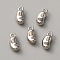 Zinc Alloy Pendants, Platinum, Moon, 12x5.5x4.5mm, Hole: 1.6mm
