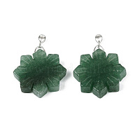 Естественный зеленый авантюрин подвески&nbsp;G-T144-12H