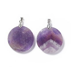 Подвески из натурального аметиста &nbsp;G-P491-03P-01